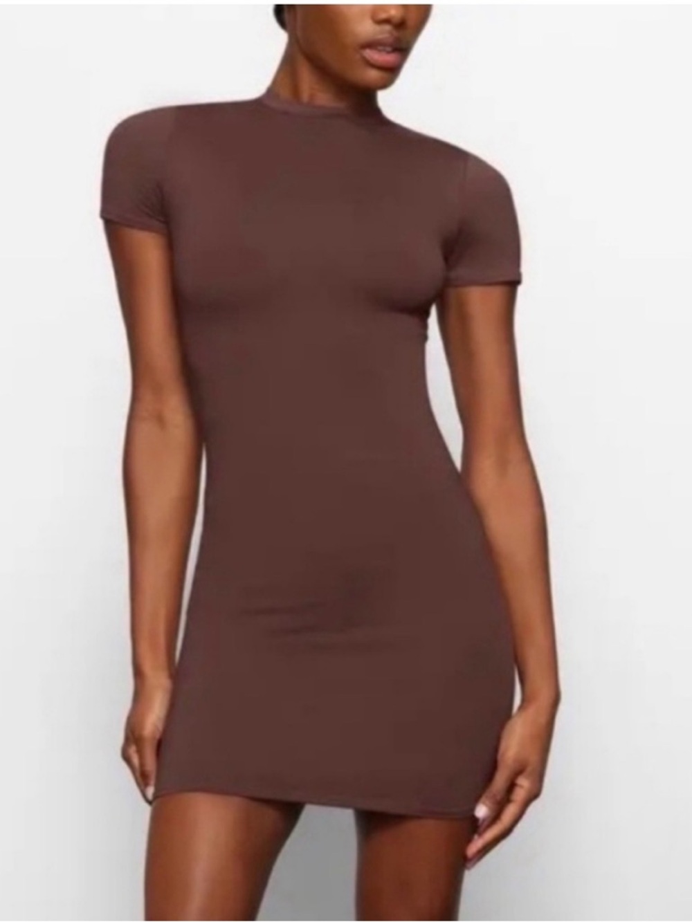 SKIMS Swim Dress in Cocoa 4X